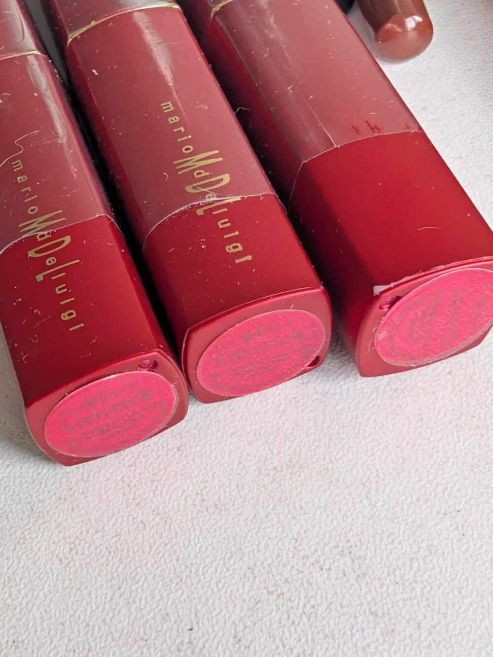 Mario Md De Luigi MDL Cosmetics Lot Lip-gloss Lip Pencil Lipstick SEALED NOS